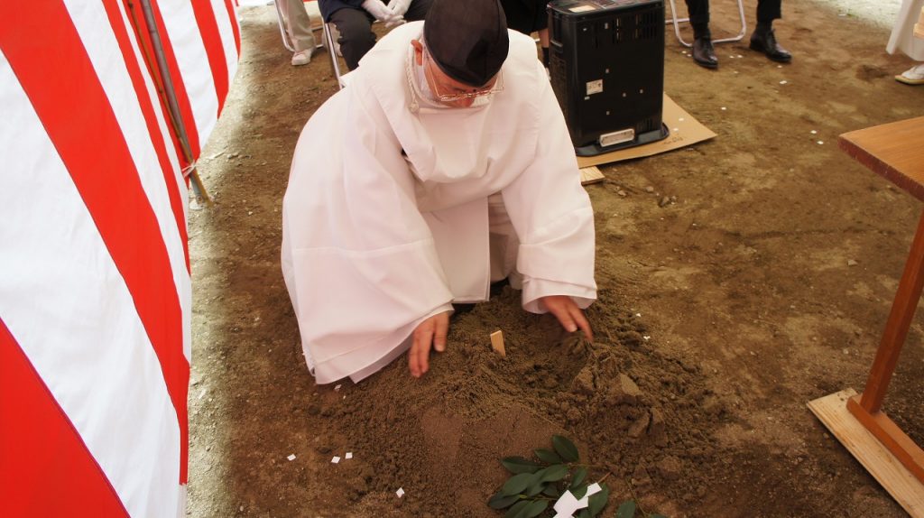 竹野内建設地鎮祭