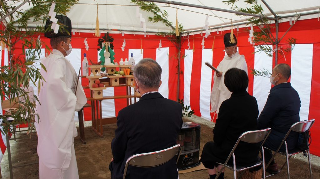 竹野内建設地鎮祭