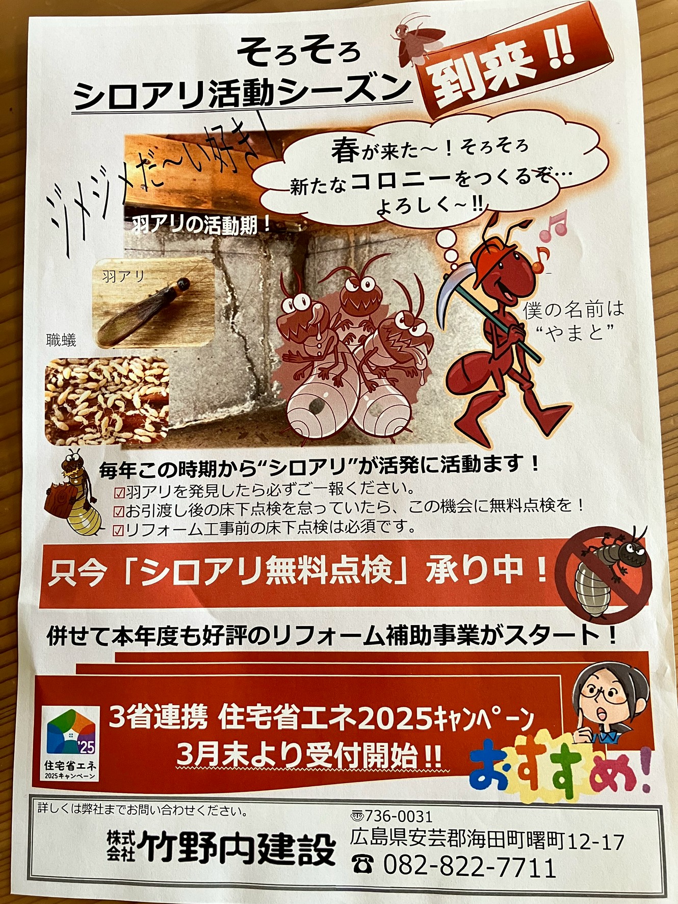 シロアリ無料点検