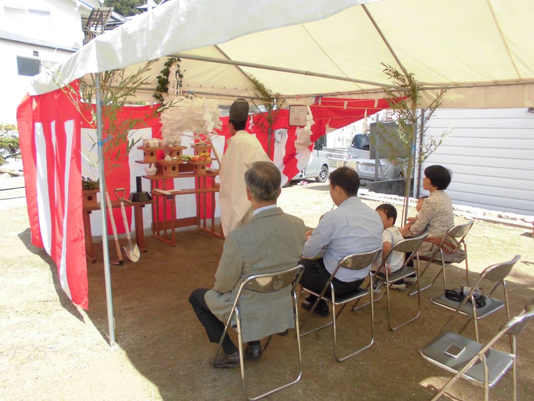 地鎮祭風景株式会社竹野内建設
