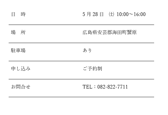 見学会の詳細