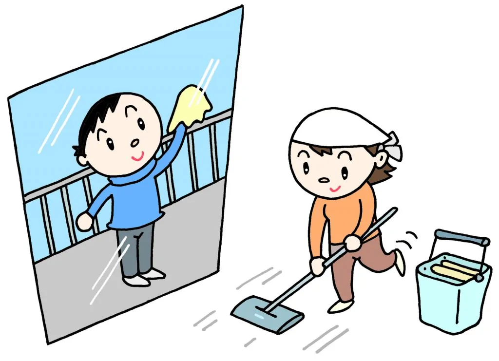 年末の大掃除~無垢フローリング~